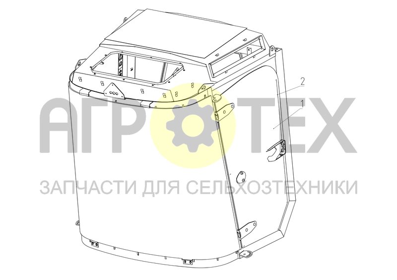 Чертеж Установка дверей (RT495.06.11.000Ф)